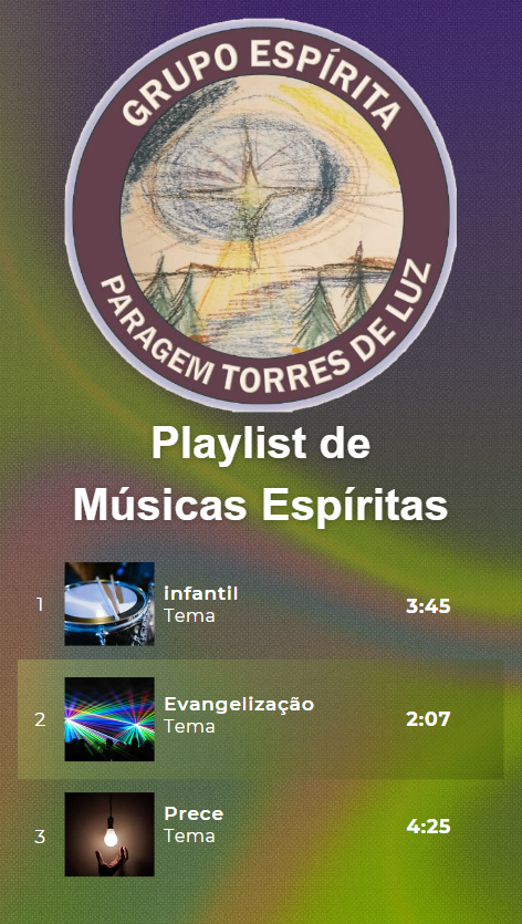 Playlist de músicas espiritas